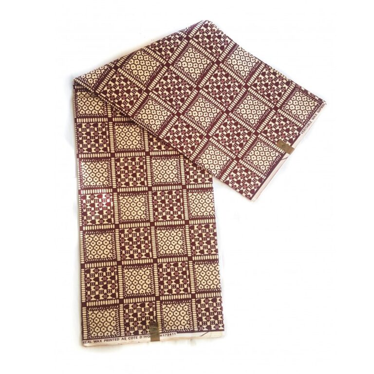 Ivory Heart African Print Fabric