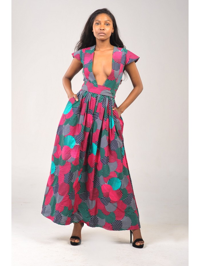 Likoloto Open Front Dress