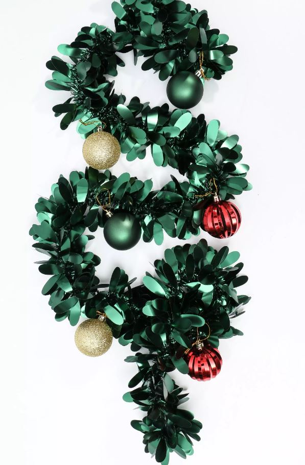 Matte Leaf Tinsel, 11cm