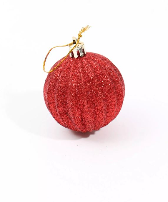 Glitter Shell Hanging Bauble, 6cm