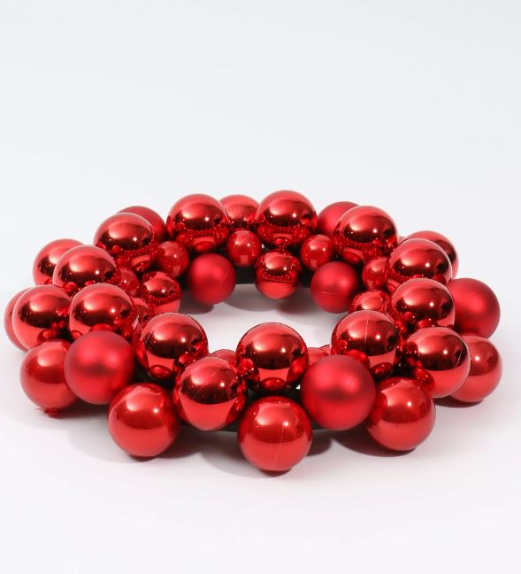 Bauble Hanging Wreath, 35cm