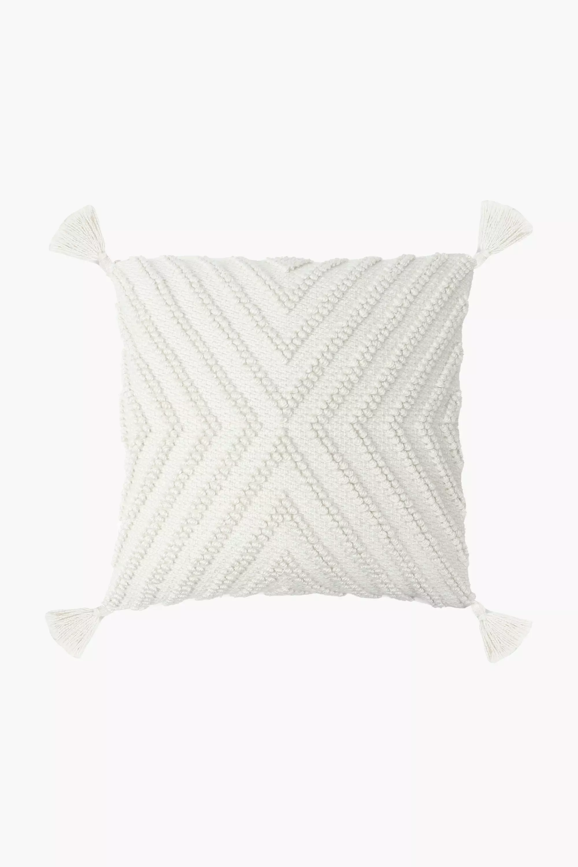 Premium Textured Grace Feather Scatter Cushion, 60x60cm