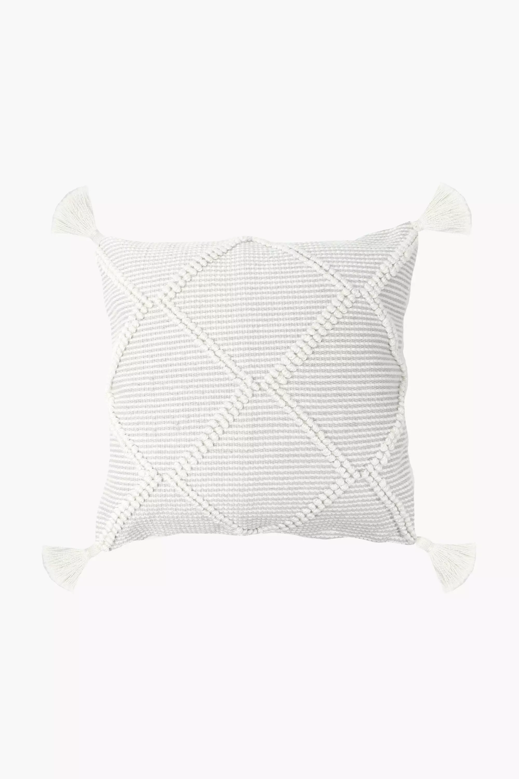 Premium Textured Diamond Feather Scatter Cushion, 60x60cm