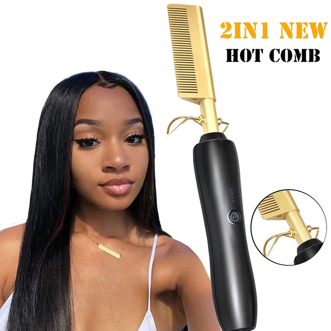 2 in 1 Hair Straightener Comb