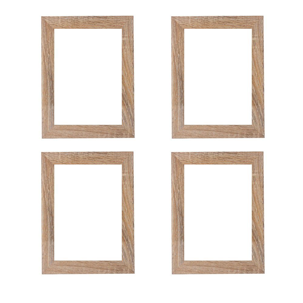 SkyDeals Wooden A4 Picture Frame - Pack of 4