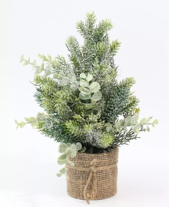Woven Basket Led Tree