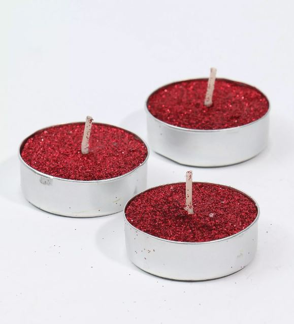 6 Pack Glitter Tealights