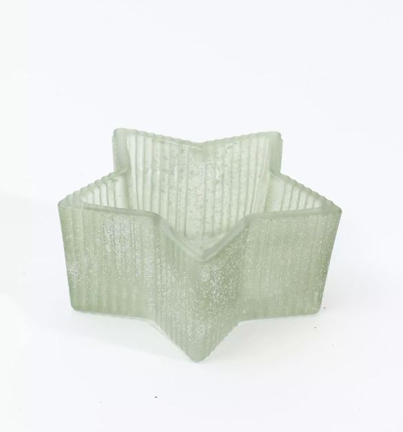 Star Glass Candle Tealight Holder