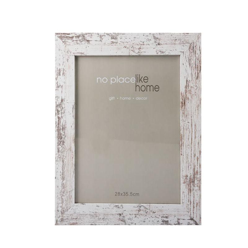 Wooden Distressed White Picture Frame (28 x 35.5cm)
