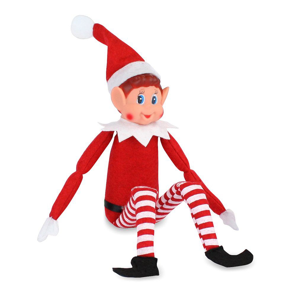 Christmas Vinyl Faced Long Leg Naughty Elf