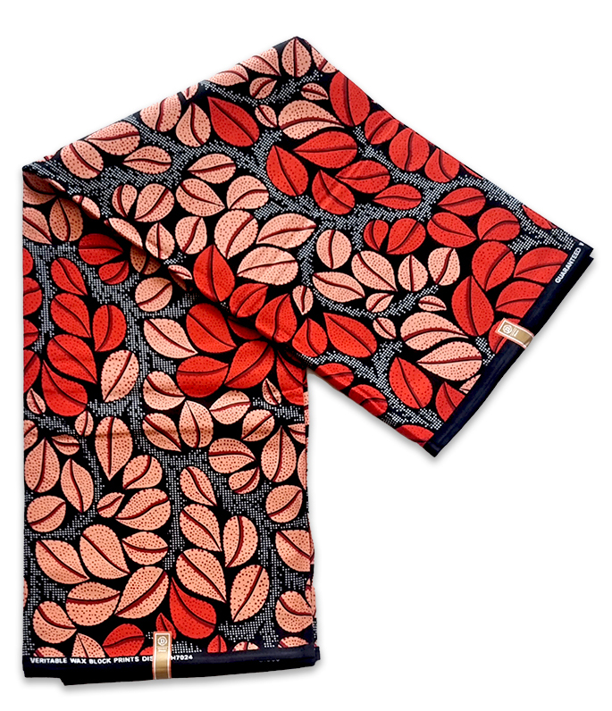 Blush Leaves African Print