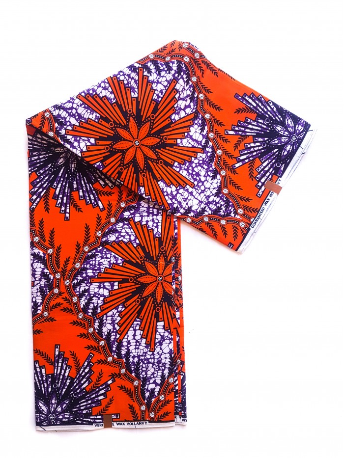 Floral Spikes African Print Fabric
