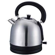 1.8L 2200W Cordless Electric Dome Kettle With Filter - Silver