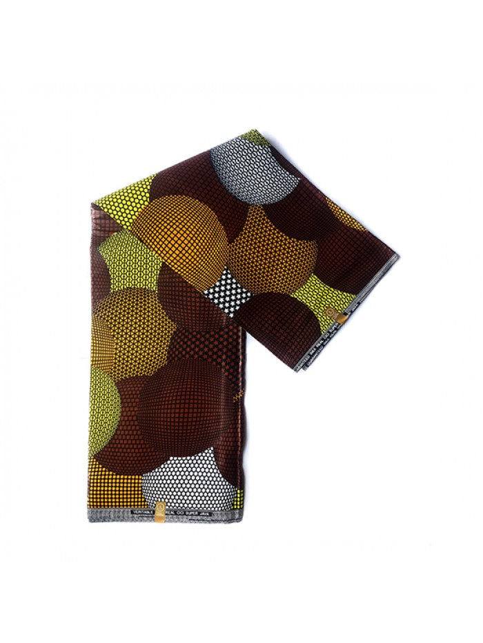 Brown Bhola African Print Fabrics