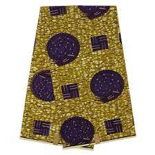 Scallop African Print Fabric Polyester