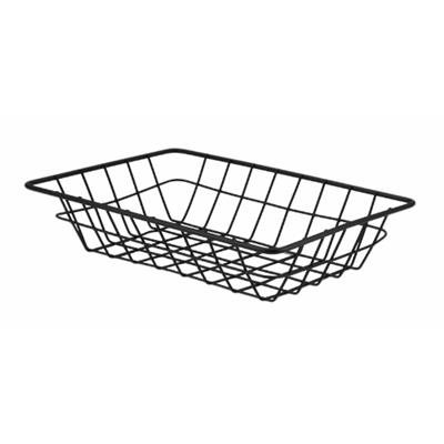 Regent Catering Wire Rectangular Serving Basket Black 230x160x50mm.