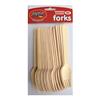 Crazy Crafts Wooden Cutlery Forks 20pc