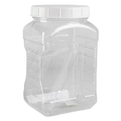 Square Ribb Jar & 110mm Cap 2lt
