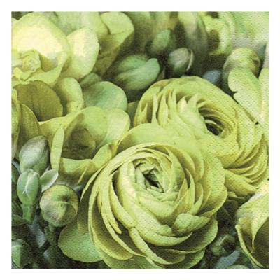 3ply Luncheon Freesia & Persian Buttercup Green 20s