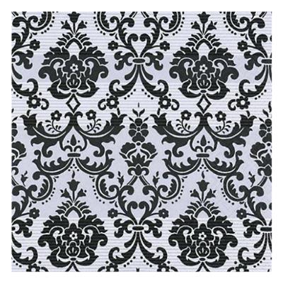 3ply Luncheon Royal Damask Silver/Black 20s