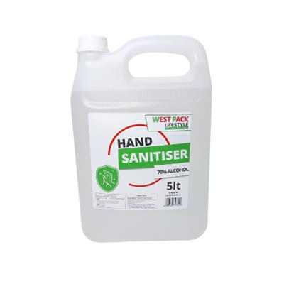 Hand Sanitiser 5lt West Pack