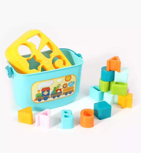 Interactive Basket And Blocks