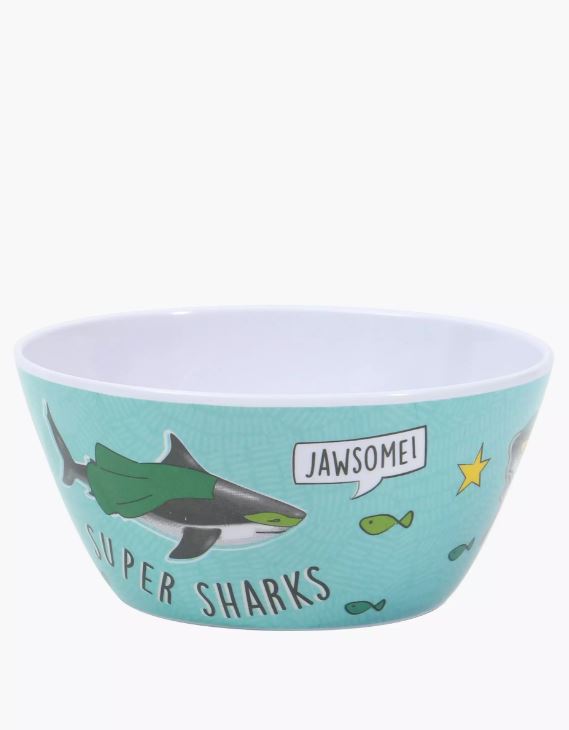 Melamine Sebastian Shark Bowl