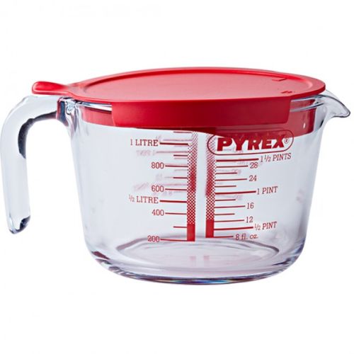 Pyrex Classic Measuring Jug With Lid, 1 Litre