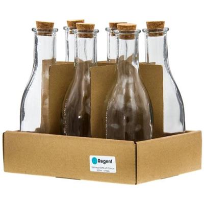 Regent Oil Vinegar Bottle Cork Lid 300ml 6pc