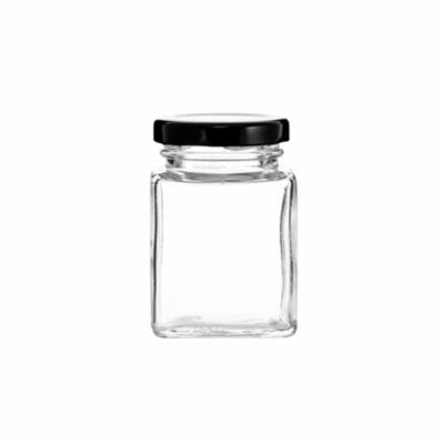 Regent Square Jar Black Lid 150ml 12pc