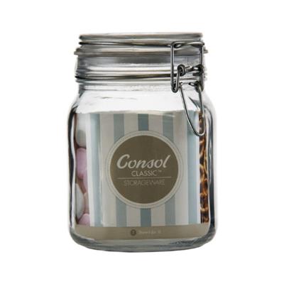 Consol Store-IT Jar with Clip-Top Lid 1lt