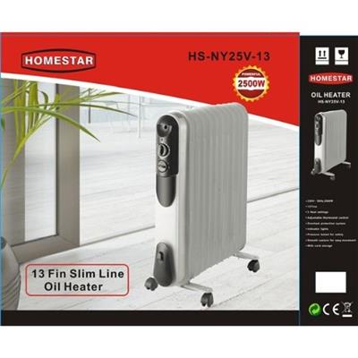 13 Fin Oil Heater 2500W 3 Heat Settings