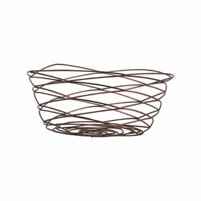 Regent Antique Brass Plated Wire Basket Large