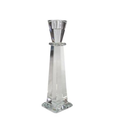 Candle Holder Crystal Square Large