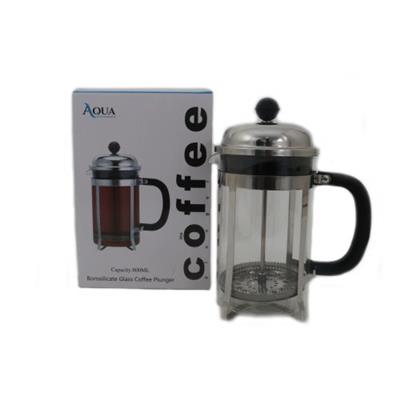 Aqua Coffee Plunger Silver 800ml