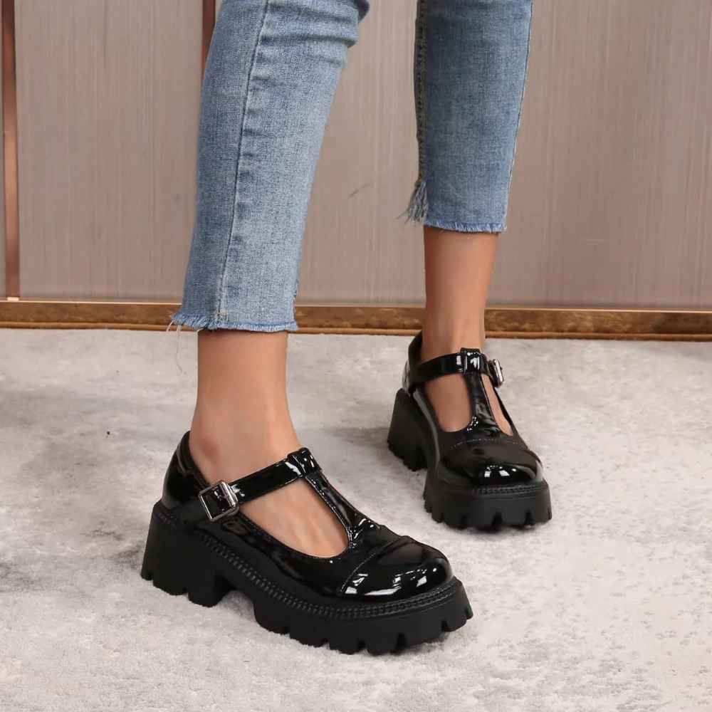 Heels Platform Vintage Shoes