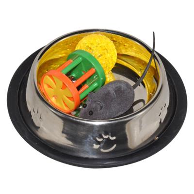 Daro Cat Bowl & Toy Value Pack 4pc