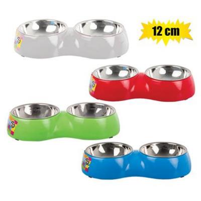 Dog & Cat Bowl 12cm Double