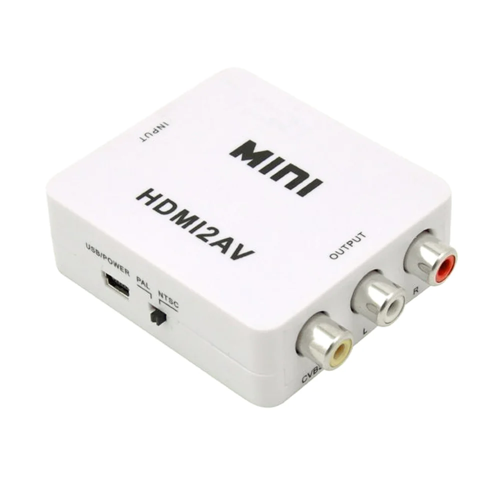 HDMI To AV 3RCA CVBs Composite Video Audio Converter Adapter