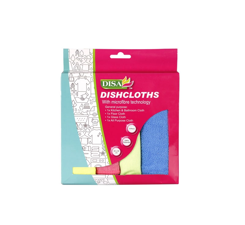 Microfibre Cloths - 4 Piece