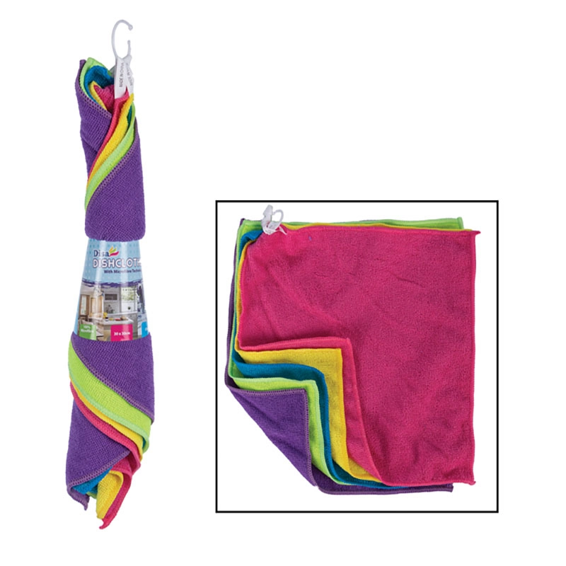 Microfibre Cloths - 5 Piece