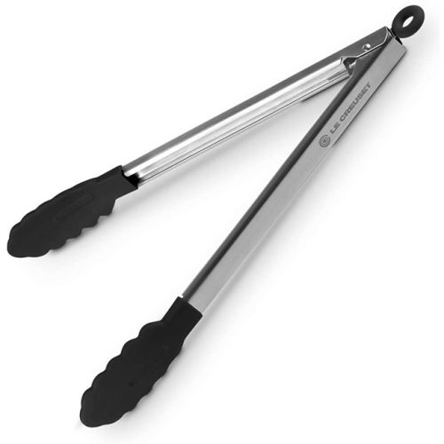Le Creuset Silicone Edge Stainless Steel Tongs, 30cm