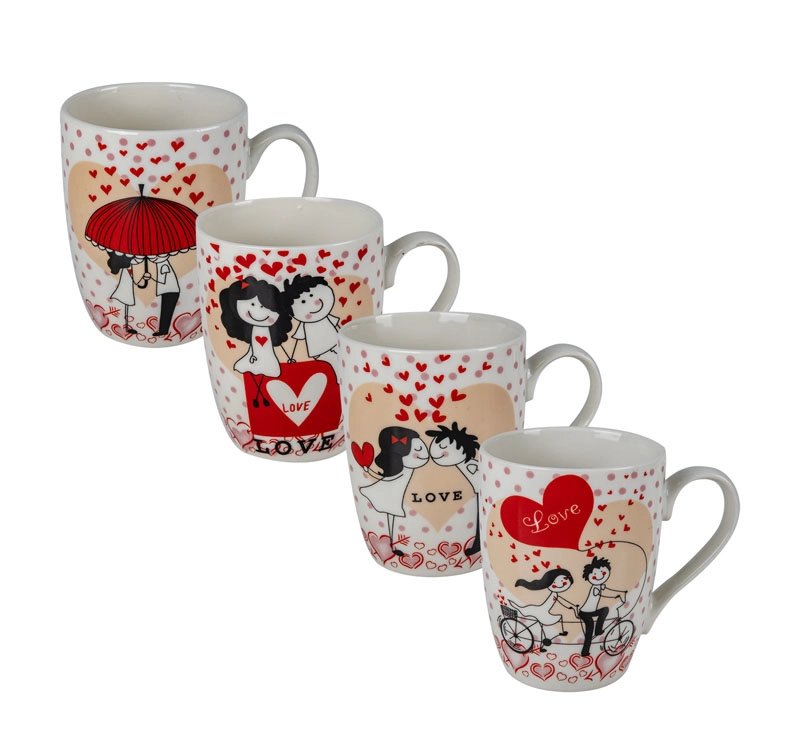 330ml Mug with Boy Girl in Love Asstd