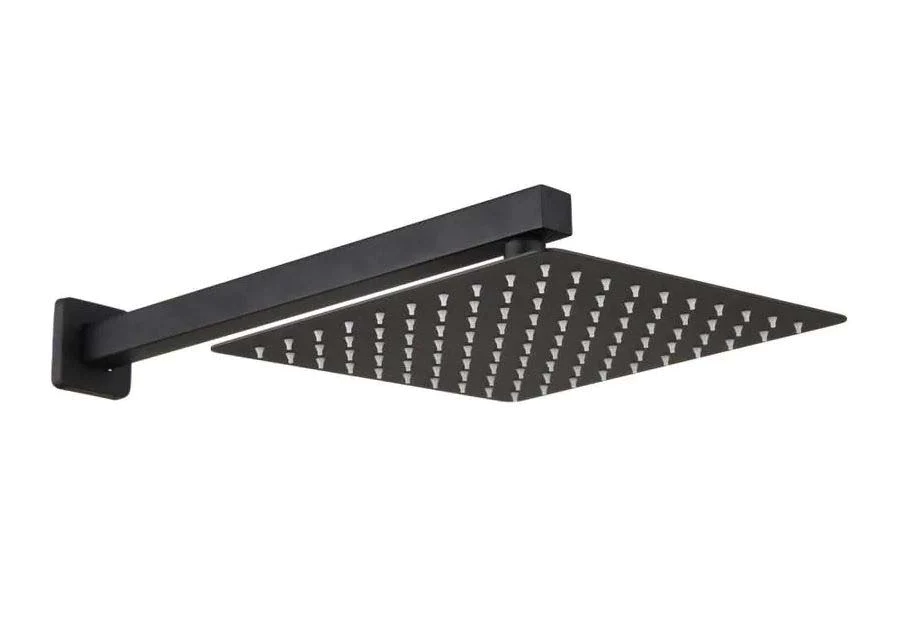 LMA Essentials Square S. Steel 25cm Shower Head & 40cm Arm Set