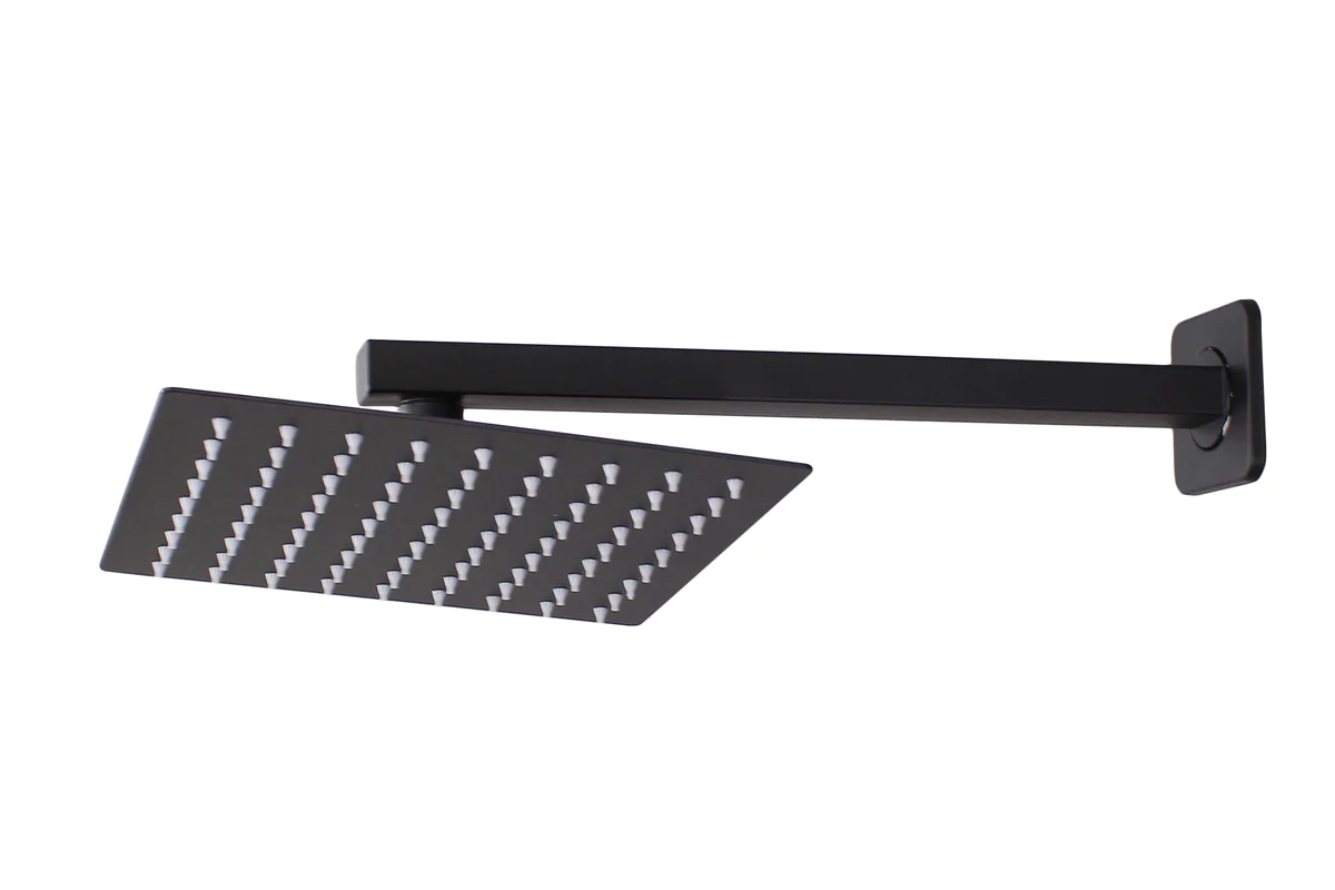 LMA 30CM Rectangular Shower Arm & 20CM Square High-Pressure Shower Head Set