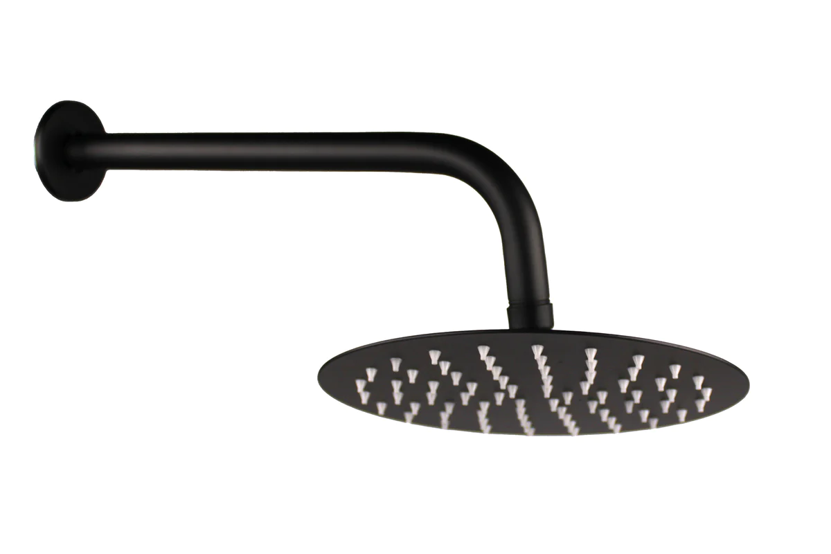 LMA 20cm Round Shower Head & 90 Bend 30cm Shower Arm SeT