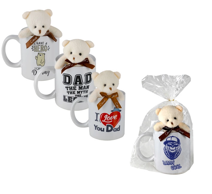 Dad Mug Straight Shape With Bear 320ml