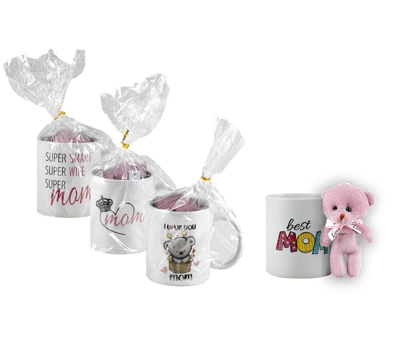 Mom Mug With Plush Straight Shape 320ml