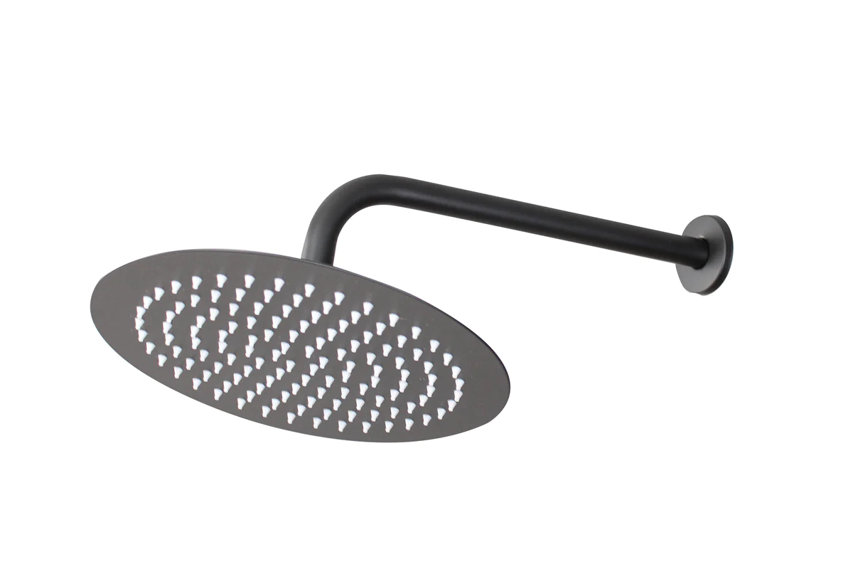 LMA 30CM Round Shower Arm & Round 25cm High-Pressure Shower Head Set