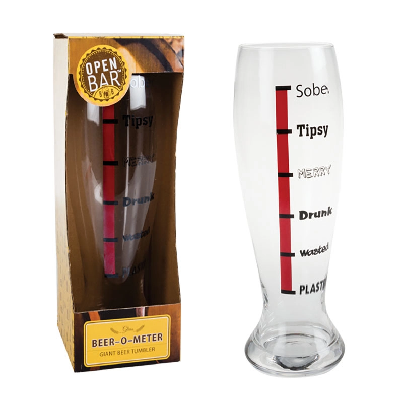 Beer-O-Meter Glass - 29cm